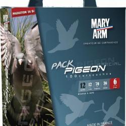 Cartouches MARY ARM PACK PIGEON 36 - Cal 12/70 36GR N°6 X100