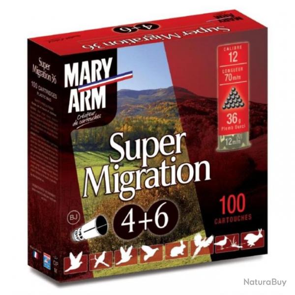 Cartouches MARY ARM PACK SUPER MIGRATION 36 - Cal 12/70 36GR N4+6 X100