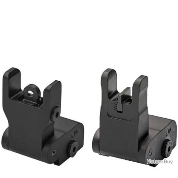 LPA SIGHTS organes de vise de secours RABATTABLES AVANT et ARRIERE