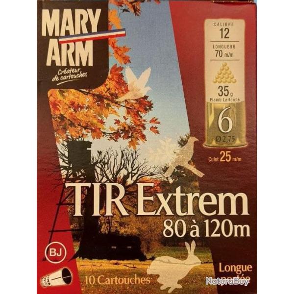 Cartouches MARY ARM TIR EXTREM - Cal: 12/70 - 35gr - BJ - N6 - X10