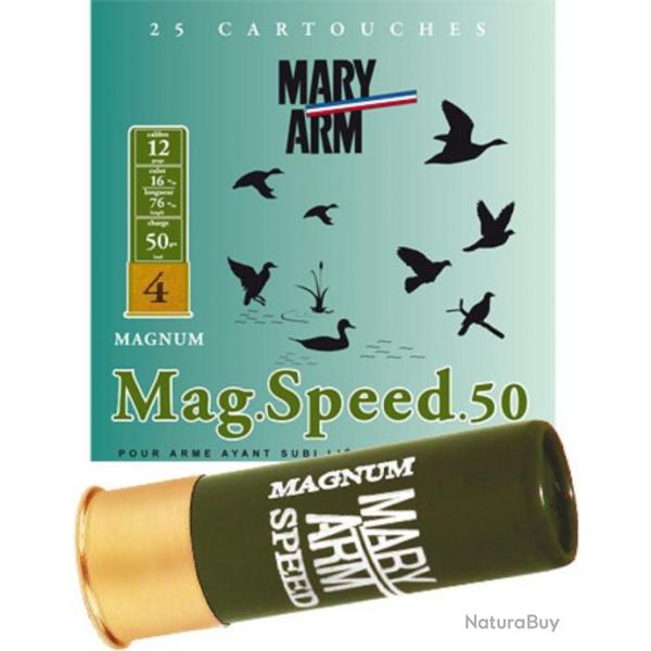 Cartouches MARY ARM MAG.SPEED.50 Cal12 76 50gr BJ X25