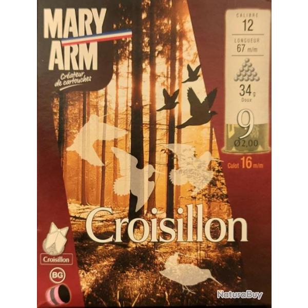 Cartouches MARY ARM CROISILLON Cal 12/67 34G BG DOUX PB9 X10