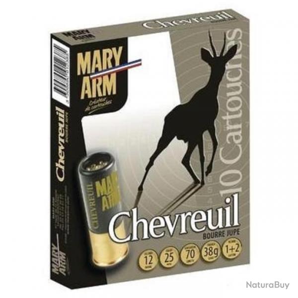 CARTOUCHES MARY ARM CHEVREUIL 12/70 38GR BJ N1/2 X10