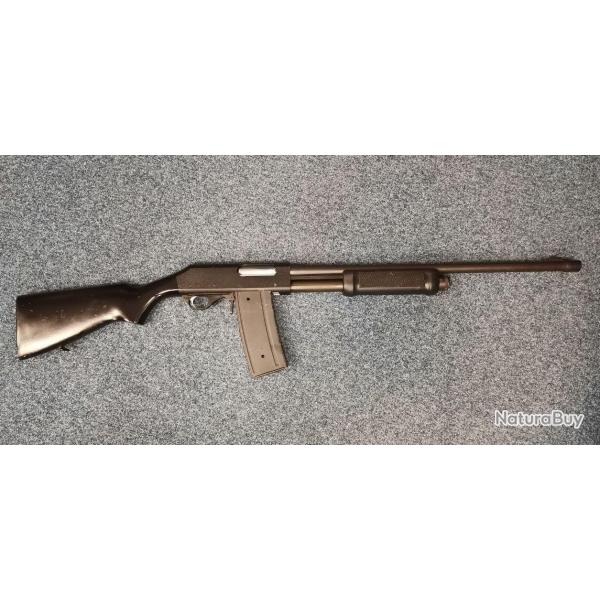 DESTOCKAGE - FUSIL A POMPE VALTRO - MOD. PM5M - CAL 12/76 - BLACK - CHARGEUR 7 CPS (OCCASION)