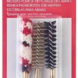 Set de 3 brosses STILCRIN - Laine/Nylon/Laiton Cal. 44/45 - 1/8"