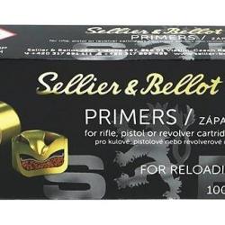 SELLIER & BELLOT - AMORCES SMALL PISTOL - 4.4 - Boite de 100 unités