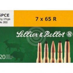 Cartouche Sellier & Bellot calibre 7x65 R SPCE - 173 grs x20