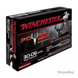 Cartouches WINCHESTER 30-06 SPRG power max bonded 180GR X20