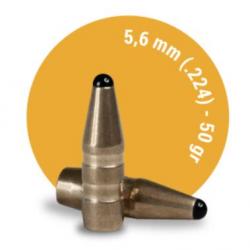 Ogives Sans Plomb Monolithiques FOX CLASSIC HUNTER TIPLESS cal.5,6mm (.224) 50gr - Boite de 50 unité