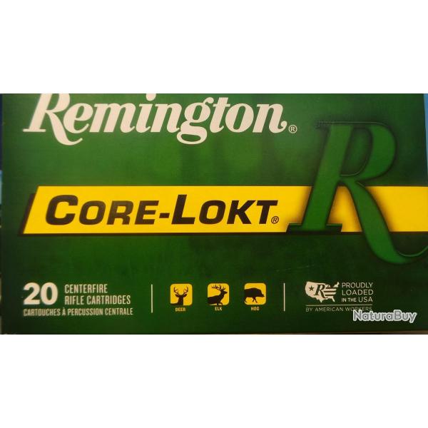 Cartouches REMINGTON Calibre 30-06 SPRINGFIELD CORE LOKT PSP 150gr