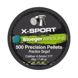 Boite de plombs Stoeger X-sport Tête plate 0.48 g - Cal. 4.5 Par 1
