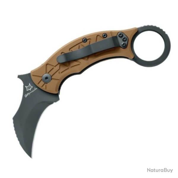 FX.802TIPVD Couteau pliant Fox Karambit Tribal K Titanium