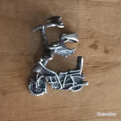 Pendentif Crâne Harley Davidson En Acier Inoxydable Argenté - Neuf Sans Emballage