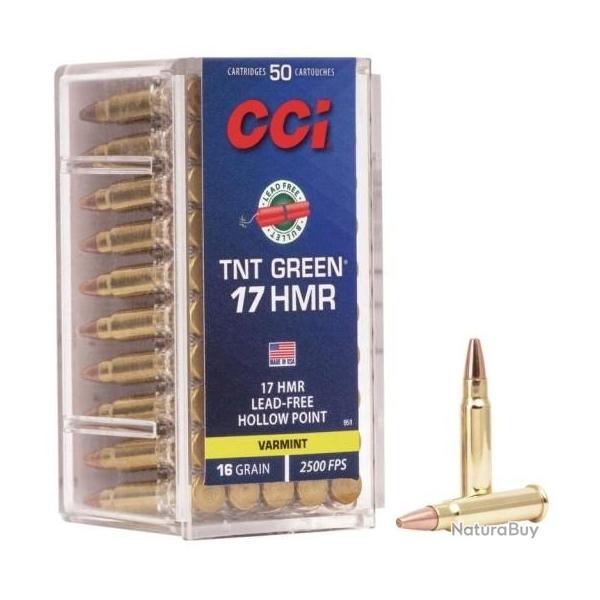Munitions CCI 17HMR Varmint TNT Green par 50