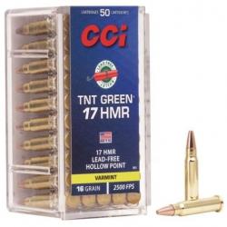 Munitions CCI 17HMR Varmint TNT Green par 250