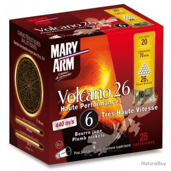 Cartouche VOLCANO 26 cal 20 MARY ARM