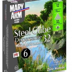 Cartouche Steel cubique dispersante 32 gr cal 12 Mary Arm-Plomb 6
