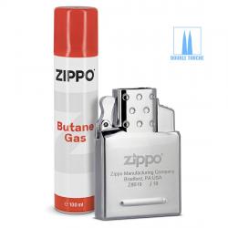 Pack Insert Double Flamme Tempête et 2 x Gaz Butane pour Briquet Zippo