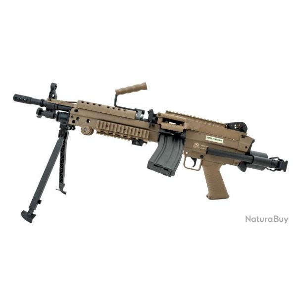 FN MINIMI M249 PARA Tan AEG Electronic Trigger Nylon Fibre 6mm