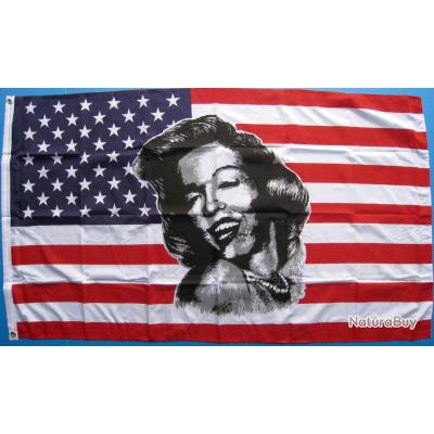 DRAPEAU USA MARILYN MONROE Ref 022 Drapeaux Et Fanions 11024492 