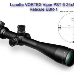 Lunette VORTEX Viper PST 6-24x50 FFP pour TLD
