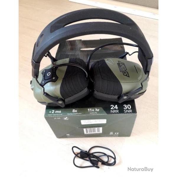 vend casqueProtection auditive Isotunes Sport Defy  a servi une fois achet en fevrier 2022