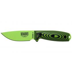 ESEE - E3PMVG007 - ESEE-3 - LAME VENOM GREEN - VERT/NOIR