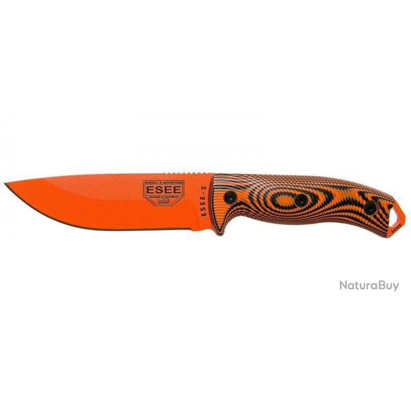 ESEE - E5POR006 - ESEE-5 - LAME ORANGE - ORANGE/NOIR