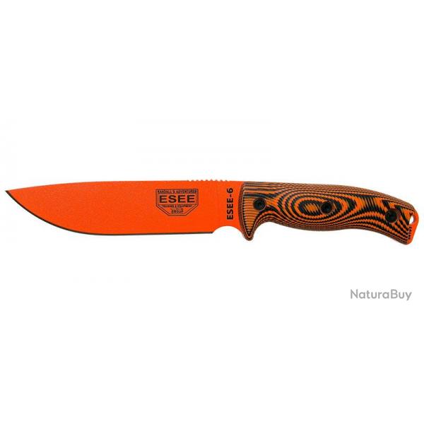 ESEE - E6POR006 - ESEE-6 - LAME ORANGE - ORANGE/NOIR