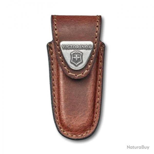 tui cuir marron pour canif suisse de 58 mm [Victorinox]