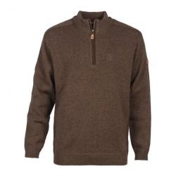 Pull de chasse Percussion col cheminée Marron - TAILLE S