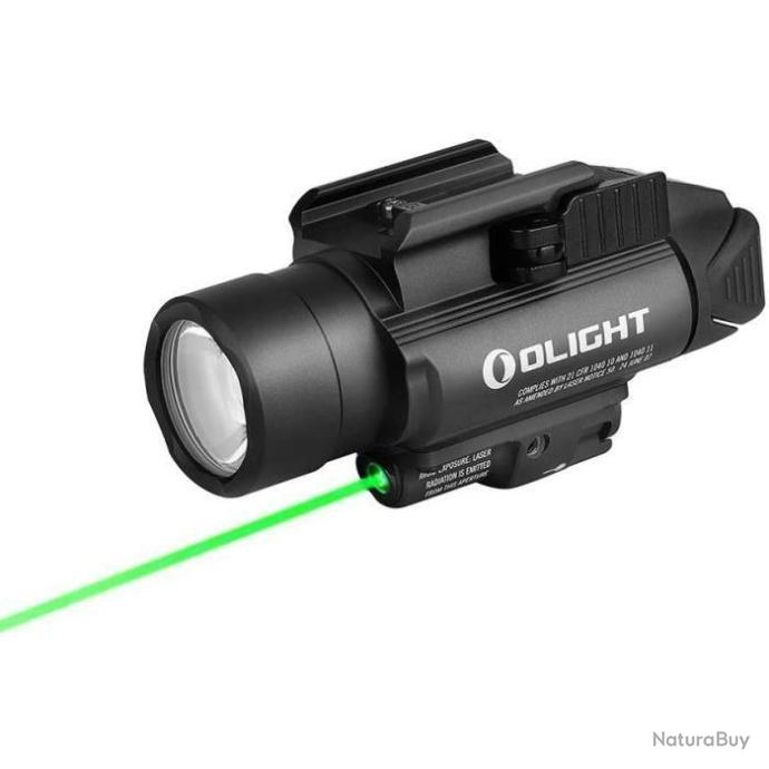 Lampe Tactique VASTFIRE + Laser Adaptable Rail 11 et 20mm