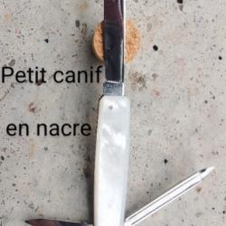 Couteau canif 3 pièces en nacre