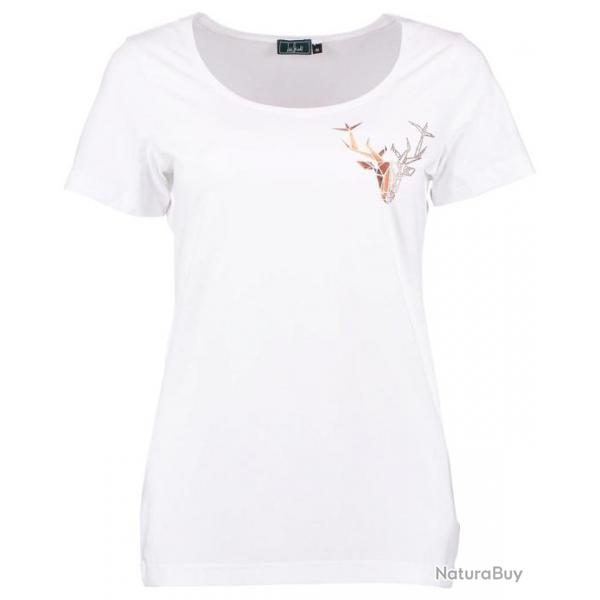 T-shirt stretch avec cerf (Taille: M)