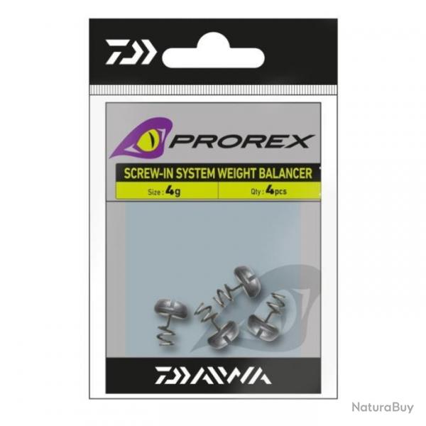 DPBT23 - Plomb  visser Daiwa Prorex Screw-in - Pack - 4 g / Par 4