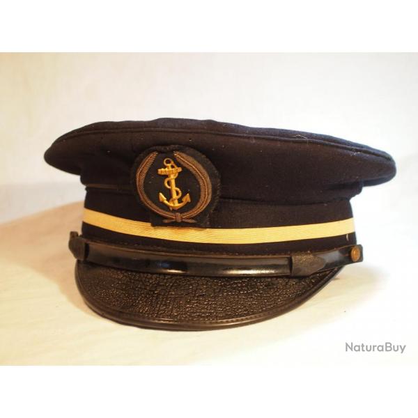 casquette officier de la Marine Nationale enseigne de vaisseau de seconde classe  taille 57