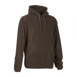 Sweat Polaire à Capuche Percussion - Marron - TAILLE S