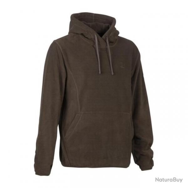 Sweat Polaire  Capuche Percussion - Marron - TAILLE S