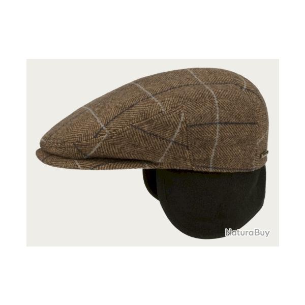 CASQUETTE STETSON KENT WOOL EF CARREAU MARRON