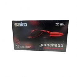 Munitions SAKO cal.243 win gamehead 100gr 6.5g par 20