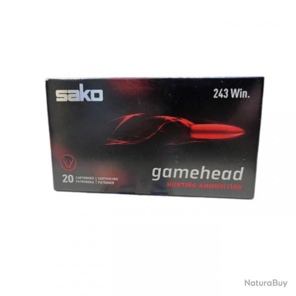 Munitions SAKO cal.243 win gamehead 100gr 6.5g par 20