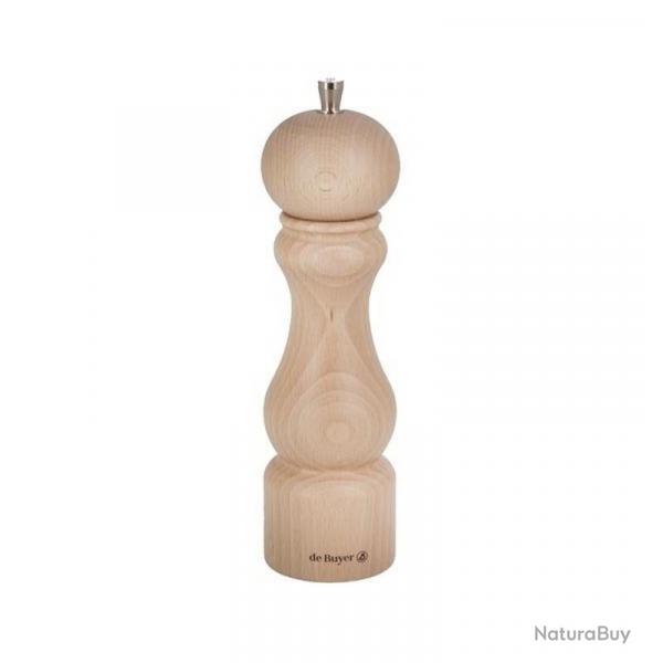 Moulin "Rumba", Couleur htre naturel, Hauteur 21 cm, Type moulin sel [De Buyer]