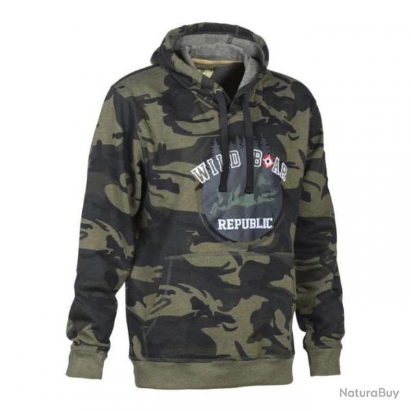 Sweat Zipp  capuche Percussion Wild Boar Republic - Camo - TAILLE S