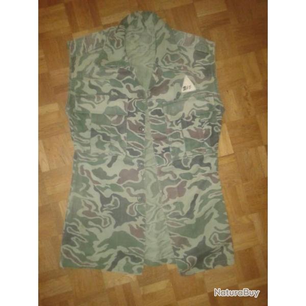 collection militaria veste camouflage d epoque indochine vietnam marquage triangle a identifier