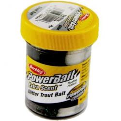 DPAA23 - Pâte à truite Berkley PowerBait Select Glitter Trout Bait - Black White Twist