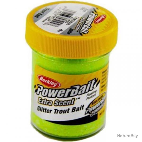 DPAA23 - Pte  truite Berkley PowerBait Select Glitter Trout Bait - Chartreuse