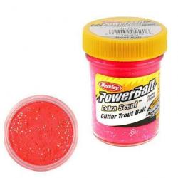 DPAA23 - Pâte à truite Berkley PowerBait Select Glitter Trout Bait - Fluo Red