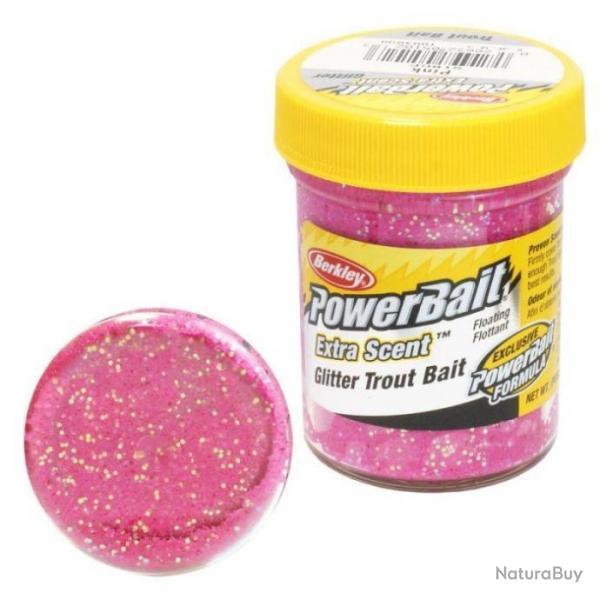 DPAA23 - Pte  truite Berkley PowerBait Select Glitter Trout Bait - Pink