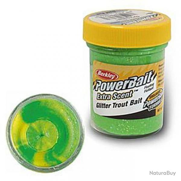 DPAA23 - Pte  truite Berkley PowerBait Select Glitter Trout Bait - Spring green