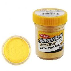 DPAA23 - Pâte à truite Berkley PowerBait Select Glitter Trout Bait - Yellow